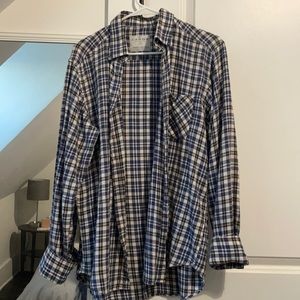 Black and blue flannel